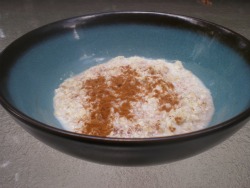 Cinnamon on oatmeal