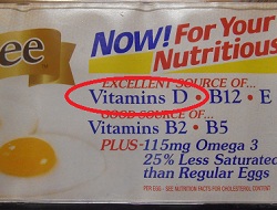 Eggs are a good source of Vitamin D